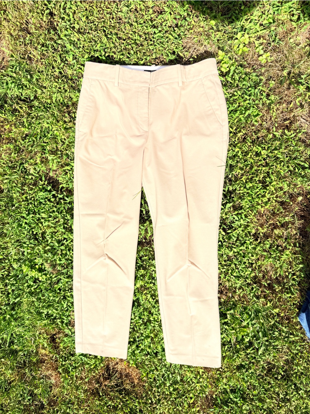 Theory Women's Light Beige Tailored Trousers